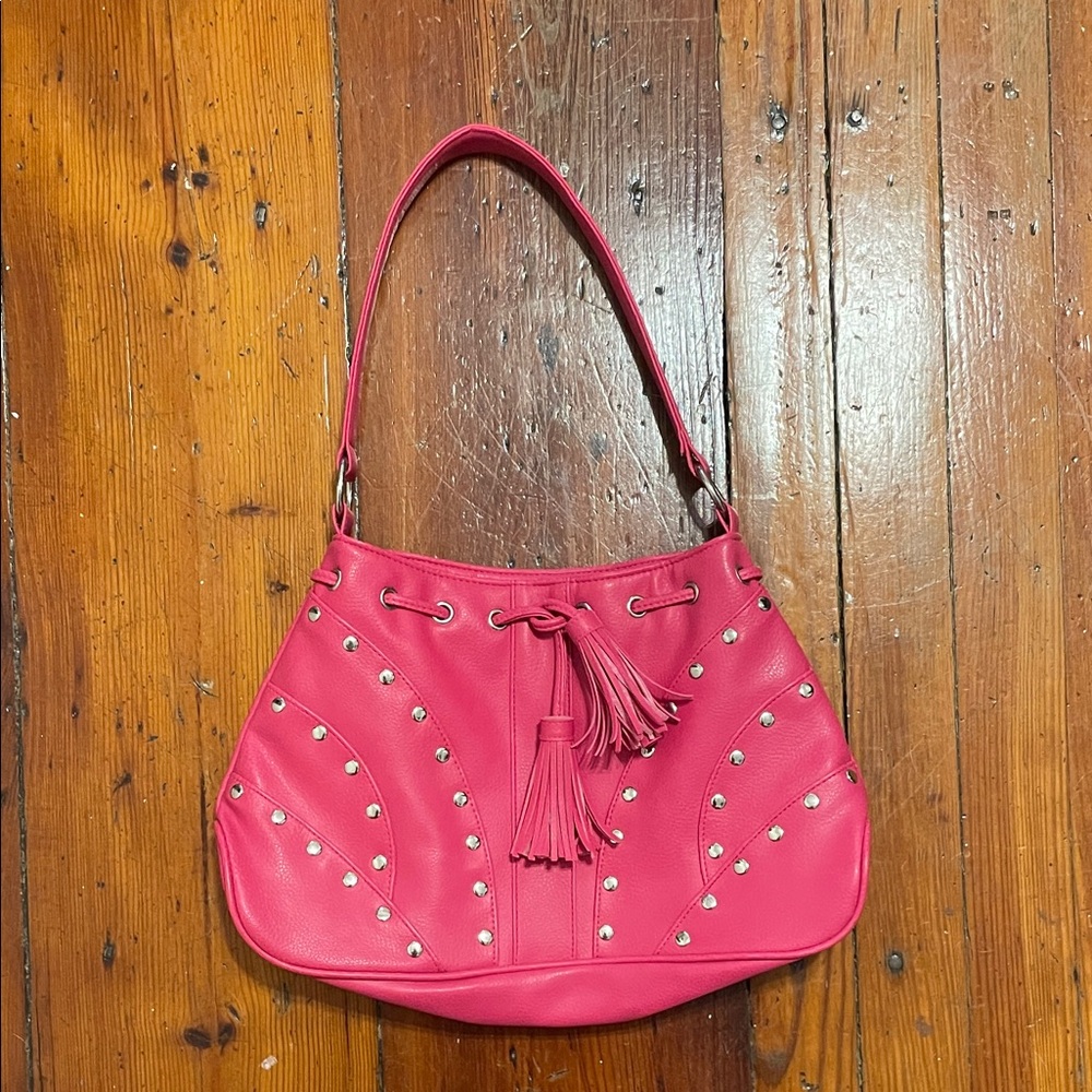 Stylish Pink Studded Women's Bag